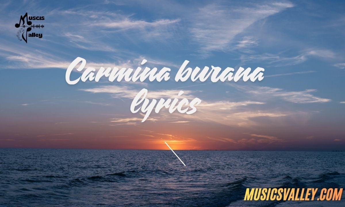 Carmina burana lyrics