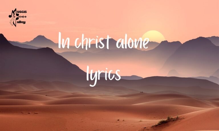 In christ alone lyrics