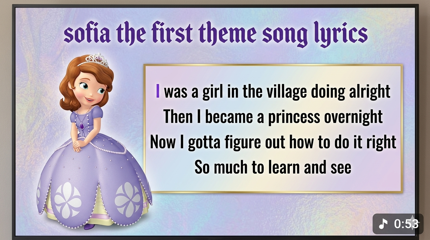 Sofia the First Theme Song Lyrics Full Lyrics & Song Analysis
